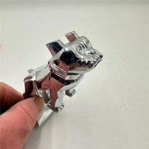 Vintage Mack Truck Bull Hund Motorhaube Ornament Metall glänzend Chrom Design Patent 87931 - Bild 1 von 6