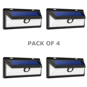 4X Solar Security Lights Outdoor Garden Wall Lamp PIR Motion Sensor - Picture 1 of 6