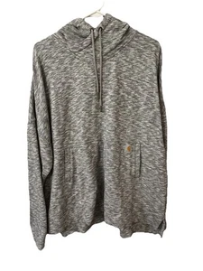 Carhartt Maglione Donna Felpa con Cappuccio Grigio XXL Cotone French Terry - Foto 1 di 4
