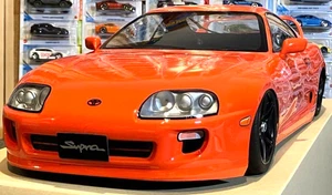 TAMIYA 1/10 RC TOYOTA SUPRA Painted Spare Body Only Orange - Picture 1 of 9