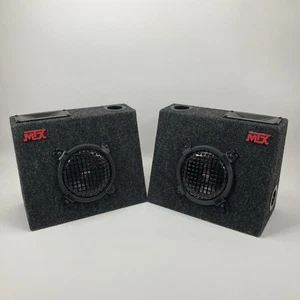 MTX Road Thunder 6" Subwoofers In Boxes With Tweeter Cones Old School Originals - Picture 1 of 17