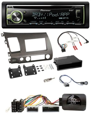 Pioneer DAB USB MP3 Lenkrad CD Autoradio für Honda Civic Hybrid 2006-2010 anthra - Bild 1 von 4
