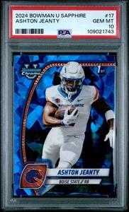 2024 Bowman U Chrome Sapphire Boise State #17 🔥 PSA 10 Ashton Jeanty Raiders - Bild 1 von 1