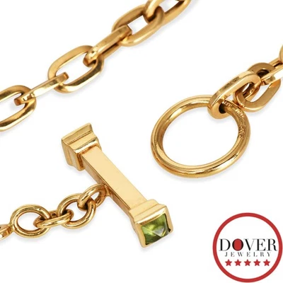 Brazalete de cadena de eslabones de oro amarillo de 18 quilates Estate 9,60 gramos sin precio base Foto 1 de 4