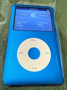 Apple IPOD CLASSIC 7th Generation 512GB Blue MINT Condition - Picture 1 of 3