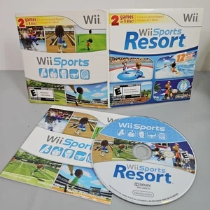 Wii Sports und Wii Sports Resort 2 in 1 Combo Disc (Nintendo Wii) CIB getestet - Bild 1 von 2