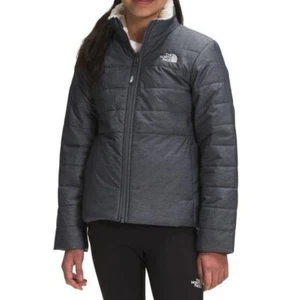 The North Face Kid Girl Vanadis Grey / White Mossbud Swirl Rev. Jacket XS 6 NWT - Picture 1 of 7