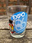 Vintage 1986 Canada EXPO 86 Vancouver World Fair Over-sized Shot Style Glass