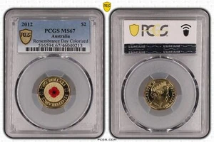 Australia 2012 $2 (Regular strike) Red Poppy PCGS MS67 #0213 - Picture 1 of 1