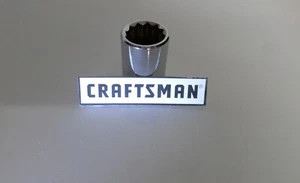 NEW Craftsman 3/8" Std. 12pt Socket, Choose Size: 1/4"-13/16" 9-21mm, SAE/Metric - Picture 1 of 1