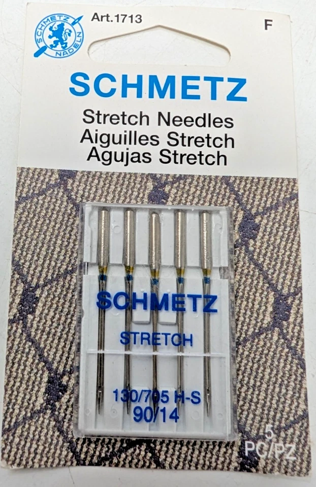 25 Schmetz Stretch Sewing Machine Needles 130/705H H-S Size 90/14