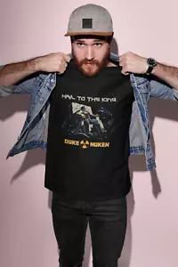Old School T-Shirt Retro Videospiel Geburtstagsgeschenk Herzog Nukem Fan Geschenk Papa bald - Bild 1 von 5