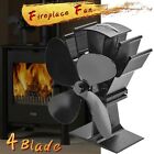 4Blade Heater Stove Fan Fireplace Fire Heat Powered Saving Eco Heater Stove Fan