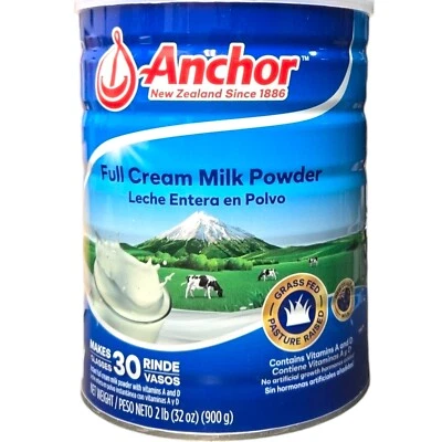 Leche en polvo crema completa Anchor de vacas alimentadas con pasto, - 900G / 2LB - Envío rápido Foto 1 de 4