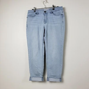 J Jill Cropped Jeans Damen Größe 6 Blau Helle Waschung Mid Rise Stretch Freizeit - Bild 1 von 11