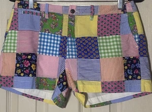 Polo Ralph Lauren Damen gefütterte Shorts Patch Quilt Madras 100 % Baumwolle 5-Pocket 4 - Bild 1 von 9