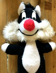 VINTAGE 1971 Mighty Star Warner Bros SYLVESTER CAT Looney Tunes Plush - Picture 1 of 6