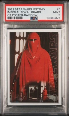 IMPERIAL ROYAL GUARD 2022 TOPPS STAR WARS MASTERWORK TRILOGY POSTER /299 PSA 9 - Image 1 of 2