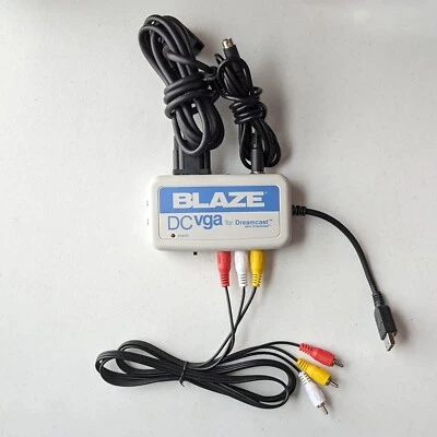 Blaze DC VGA for Sega Dreamcast COMPLETE w/ VGA + S-Video + RCA Composite Cables - Image 1 of 4
