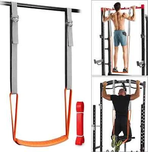 New Pull Up Assistance Band Set Resistance Strap Pull Up Assist Hanging Training - Picture 1 of 19