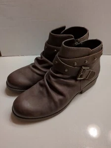 White Mountain Damenstiefel taupe braun Nieten Savant Blockabsatz 7  - Bild 1 von 5