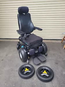 PERMOBIL F3 OFFROAD CONVERTED ELECTRIC WHEELCHAIR NO SEAT FUNCTIONS US CHARGER - Picture 1 of 8