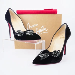 Christian Louboutin Size 37 Women's Pointed Toe Pumps in Black - Picture 1 of 16