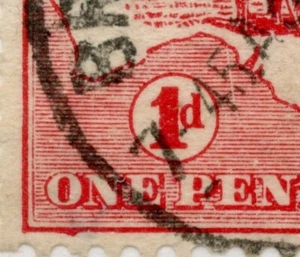 1d Roo Acsc 2(B)e 1st WMK DIE1  *WHITE SCRATCH IN BIGHT L24 AND MORE* VFU. - Picture 1 of 3
