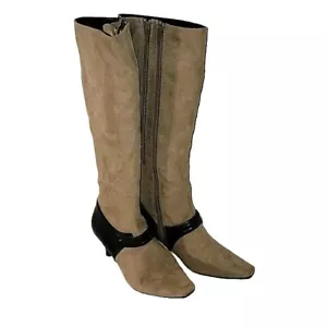 Aerosoles Damen Beige Wildleder Kniehohe Absatz Stiefel Größe 5,5 - Bild 1 von 9