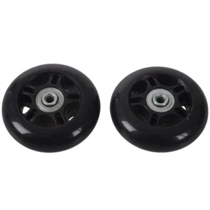 2set 64X18mm Luggage Suitcase / Inline Outdoor Skate Replacement Wheels Black - Picture 1 of 9