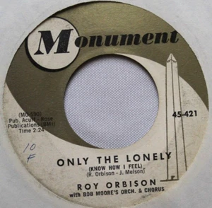 ROY ORBISON HERE COMES THAT SONG AGAIN / ONLY THE LONELY 45 7" VINYL RECORD VG - Picture 1 of 4