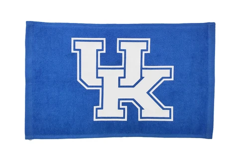 Kentucky Wildcats Royal Rally Towel White Vinyl Logo 11" x 18" 100% Cotton Cover