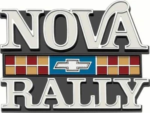 1977-79 Chevy II/ Nova Fender Emblem "NOVA Rally" New - Picture 1 of 1