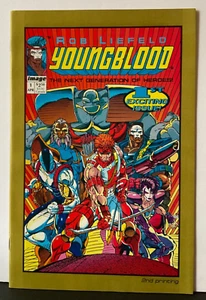 Youngblood #1 1992 Gold Cover Variant (Image Comic) 2nd Printing, VF/NM 9.0 - Bild 1 von 8
