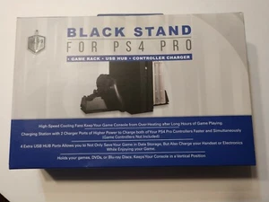 4-in-1 Vertical Charging Stand For PS4 Pro Video Game Rack, USB, Charger NEW - Picture 1 of 4