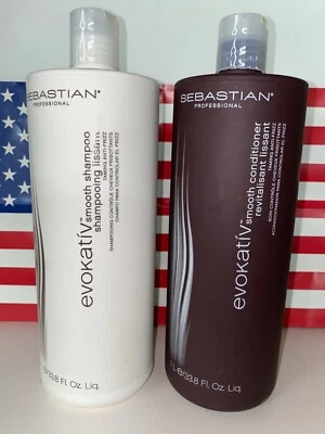 SEBASTIAN, CHAMPÚ Y ACONDICIONADOR SUAVIZANTE EVOCADOR, LITRO ANTI FRIZZ DOMESTICANTE Foto 1 de 4