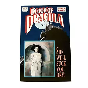 "BLOOD OF DRACULA" Issue # 13 (July 1989, Apple Comics) Horror Comic - Picture 1 of 1
