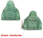 36 mm 1,41 pouce statue de Bouddha aventurine verte cristaux de guérison naturelle spirituelle
