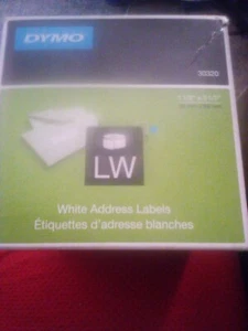 DYMO LW 30320 Authentic Address Labels, 1-1/8 x 3-1/2, 2 Rolls of 260 labels ea. - Picture 1 of 2