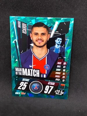 Mauro ICARDI Man of the Match TOPPS MATCH ATTAX MM18 Champions League 2021 - Photo 1/2