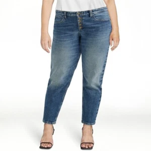 Lee Heritage Jeans Womens 14 Slim Straight ButtonFly Skinny Ankle Jeans Mid Rise - Picture 1 of 7
