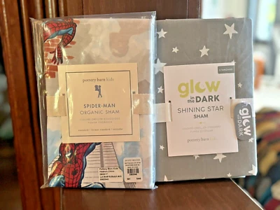 Almohada Pottery Barn Marvel Avengers Spiderman Thor Holiday ESTRELLA SHAM Disney - Foto 1 de 4