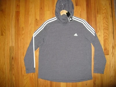 全新带标签阿迪达斯 Climalite 男孩 Y XL X 大号黑色足球训练连帽衬衫 1257123 — 第 1/4 张图片