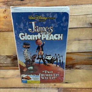 James And The Giant Peach VHS Sealed / New Video Tape Clamshell Disney - Picture 1 of 3