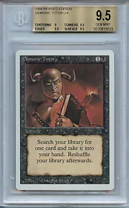 MTG Revised Demonic Tutor BGS 9.5 Gem Mint Magic Card Amricons 5633 - Picture 1 of 3