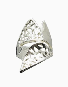 Stylish Genuine Long Sterling Silver Ring Hallmarked Solid 925 Nickel Free - Picture 1 of 7