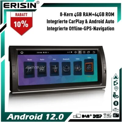 10.25"Android 14 Autoradio GPS für BMW X5 E53 DAB+IPS DSP CarPlay DSP Navi 64GB - Bild 1 von 4