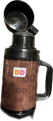 Termo de viaje de café aislado Whirley Dunkin Donuts con taza marrón 32 oz Foto 1 de 3