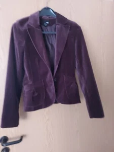 Jacke für Damen Gr. EUR 38 US 8 Arm 64 cm Jacke Blazer Damenjacke samtig von H&M - Bild 1 von 21