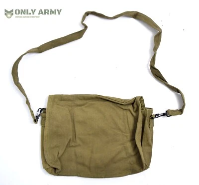 Vintage German Army Canvas Satchel / Side Bag Lightweight Shoulder Utility Bag - Image 1 of 3
